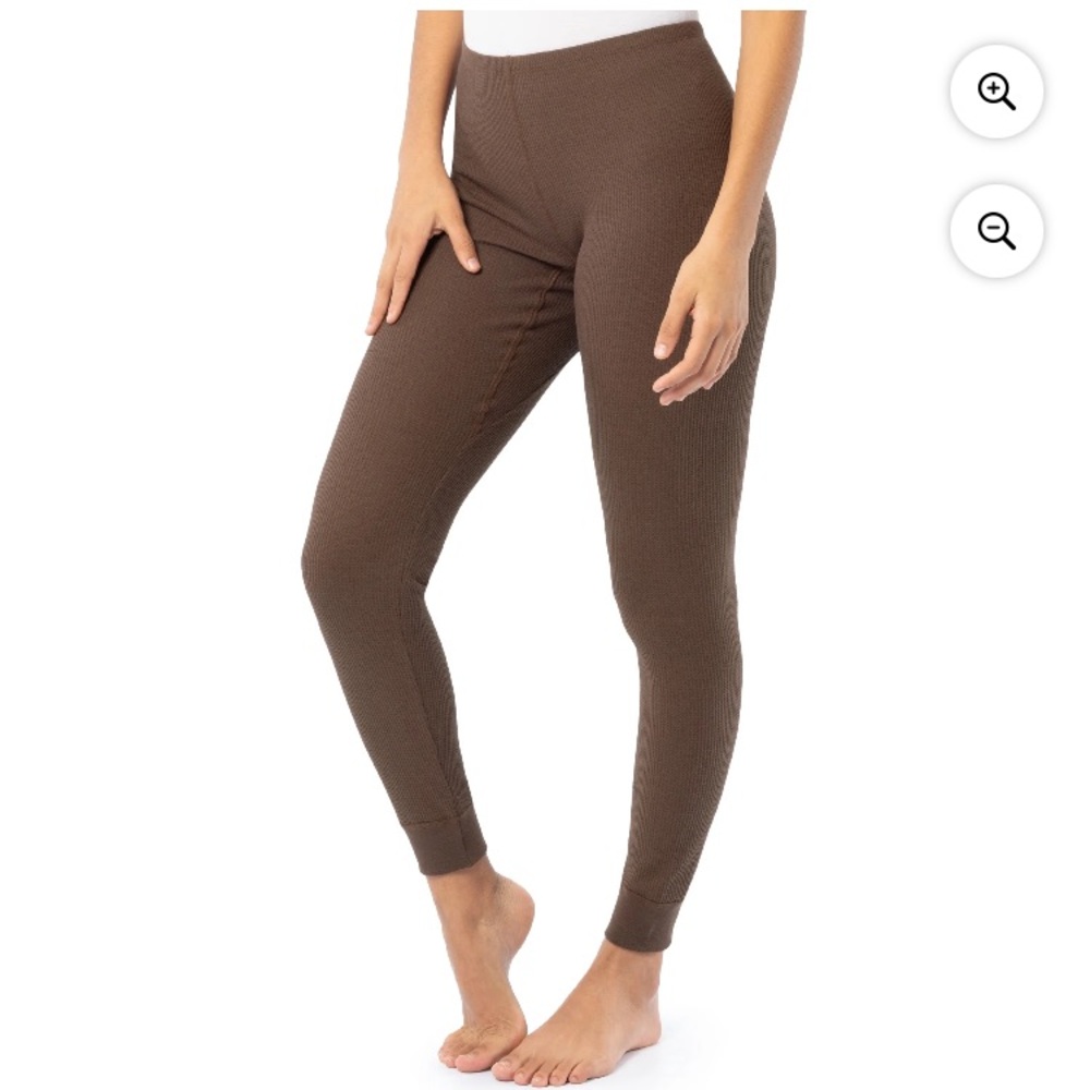 💜Fruit of the Loom Women's Recycled Waffle Thermal Bottom, Size:Large(12-14)